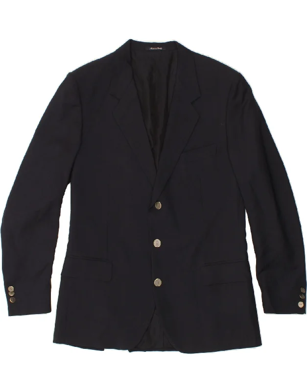 Classic Accessories YVES SAINT LAURENT Mens 3 Button Blazer Jacket IT 50 Large Navy Blue