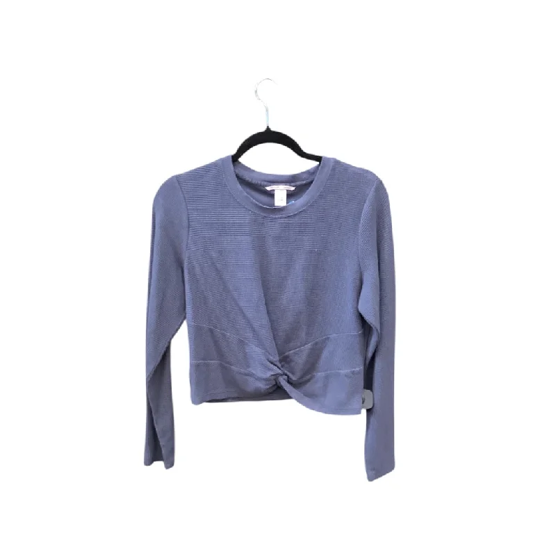 Casual Suits Top Long Sleeve By Victorias Secret In Grey, Size: L