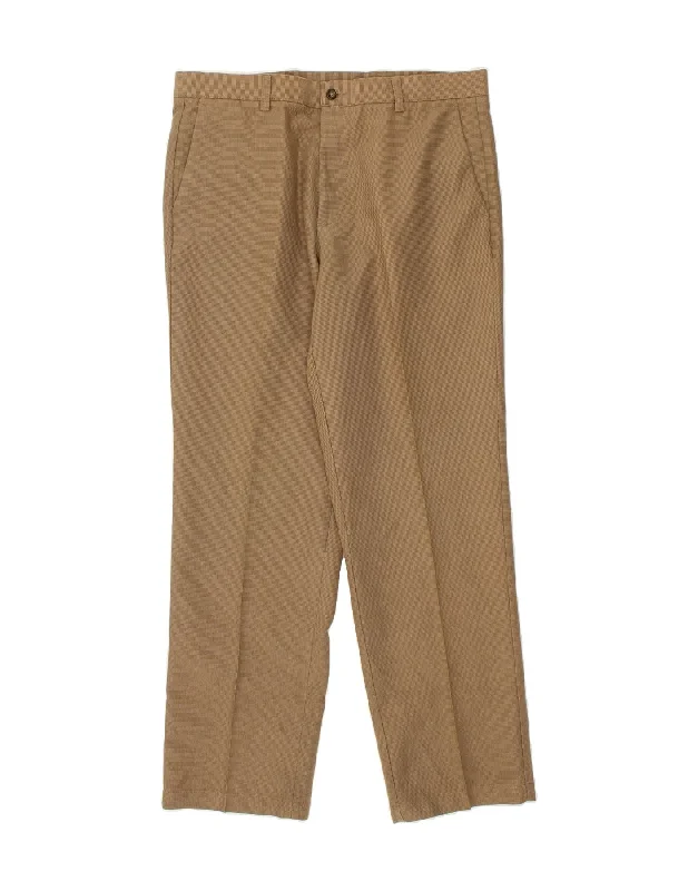 Stylish Casuals DOCKERS Mens Straight Chino Trousers W36 L31  Brown