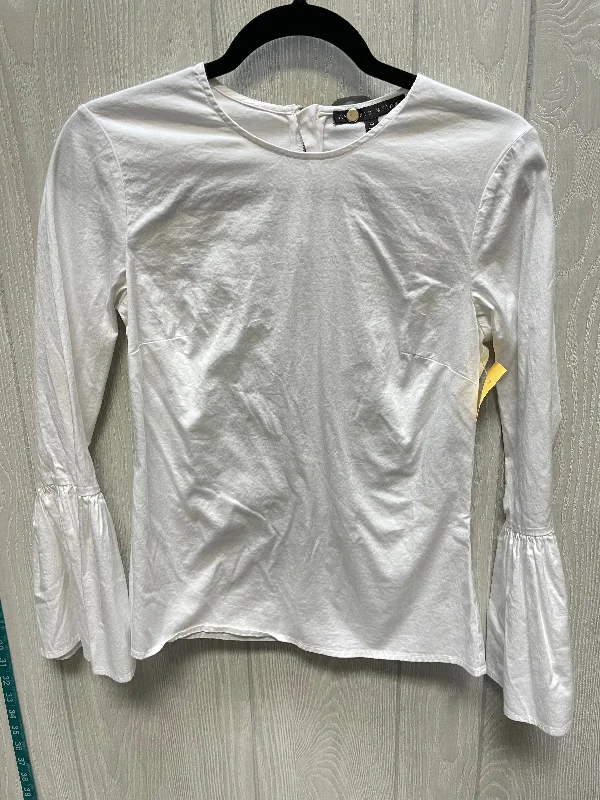 Athletic Pants Top Long Sleeve By Antonio Melani In White, Size: Xs