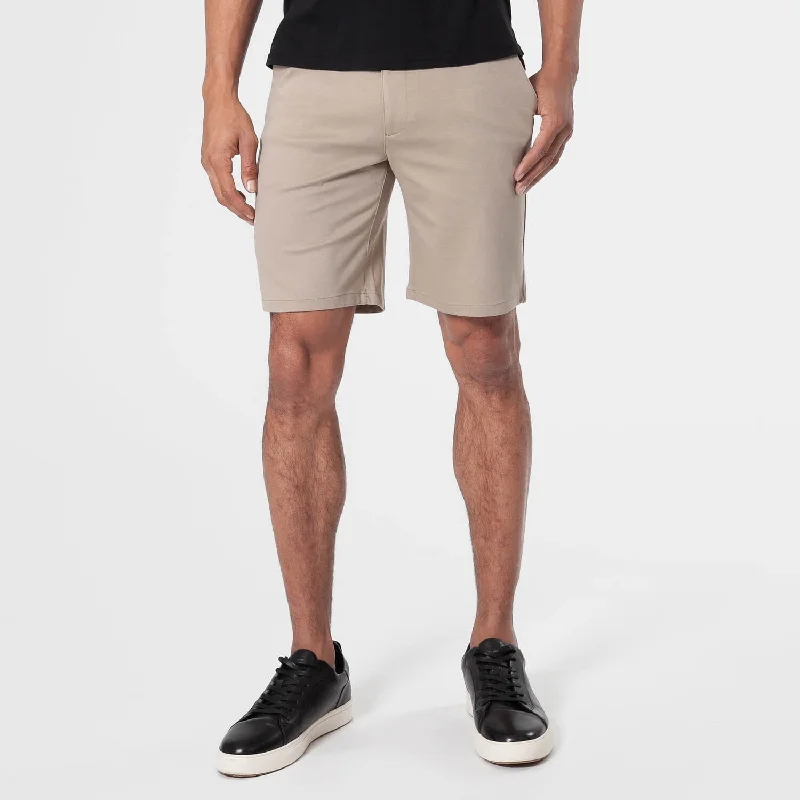 Cool Shorts 9" Khaki Comfort Knit Chino Shorts