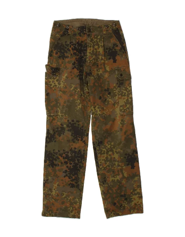 Modern Pants VINTAGE Mens Straight Cargo Trousers W28 L31  Khaki Camouflage