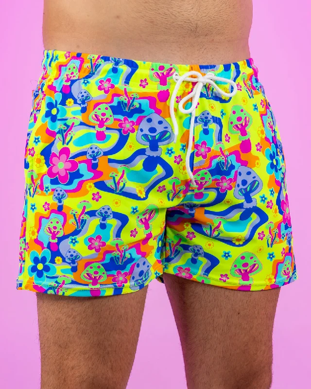 Cool Shorts Psychedelic Psilocybin Men's Drawstring Shorts