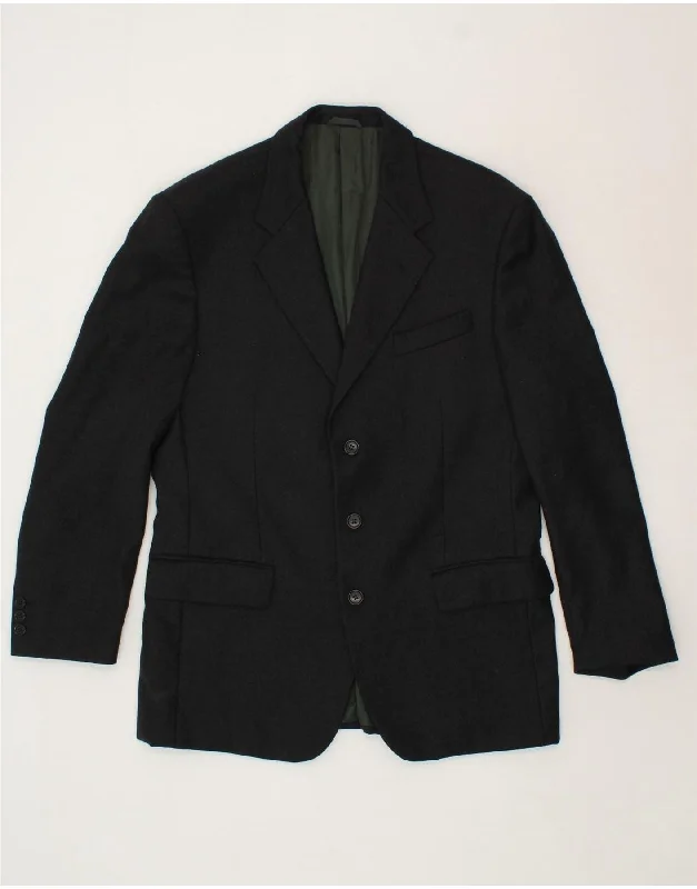 Practical Jackets FERRE Mens 3 Button Blazer Jacket UK 38 Medium Black