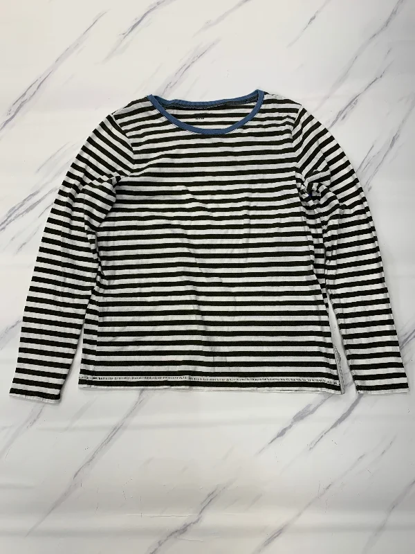 Practical Hoodies Top Long Sleeve Basic By Madewell In Striped Pattern, Size: M