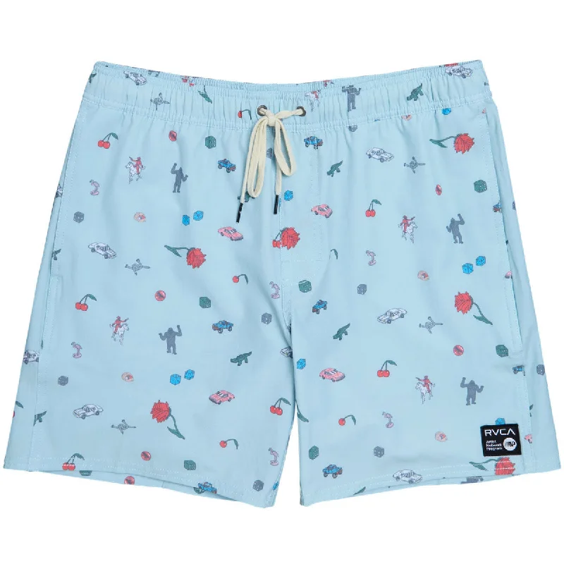 Casual Jackets RVCA Luke P Elastic Board Shorts - Light Blue