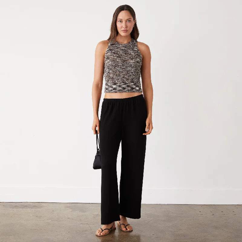 Trendy Footwear Space-dye Crochet Racer Tank