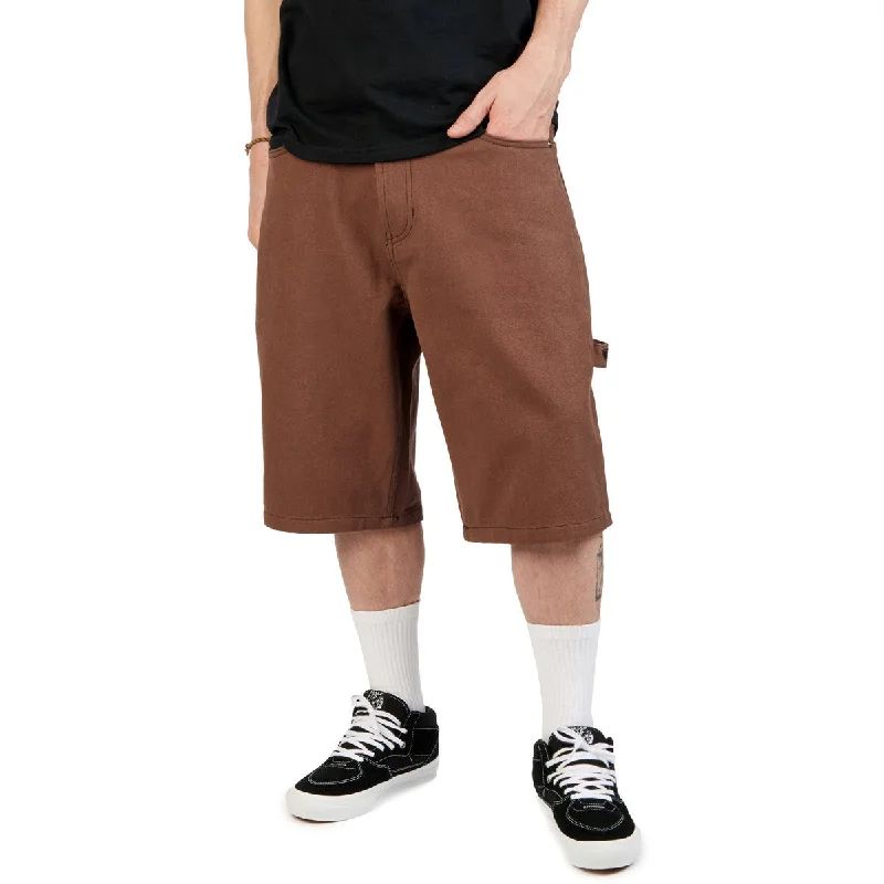 Trendy Jeans CCS Hammer Loop Canvas Shorts - Brown/Black