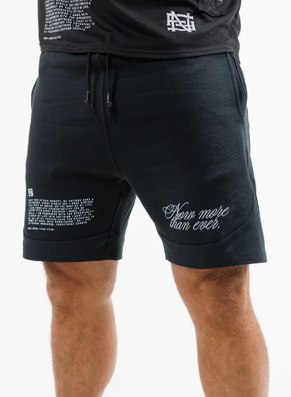 Trendy Outerwear MORE THAN EVER SWEATSHORTS - BLACK