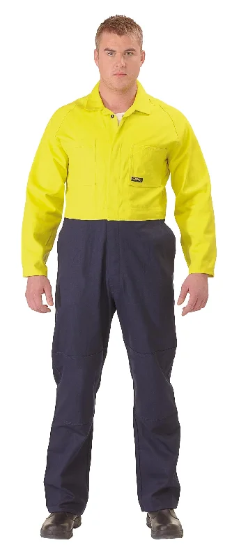 Smart Jackets Bisley 2 Tone Hi Vis Coveralls Regular Weight - Yellow/Navy (BC6357)