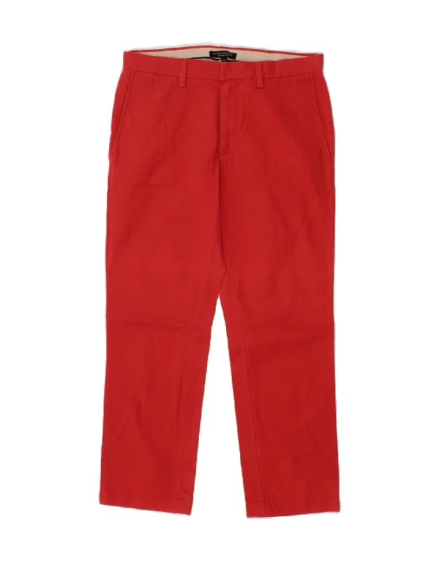 Casual Sneakers BANANA REPUBLIC Mens Emerson Straight Chino Trousers W31 L27  Red Cotton