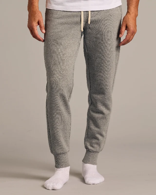 Smart Tops Medium Heather Gray Fleece French Terry Joggers