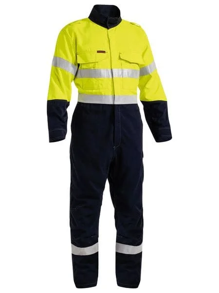 Practical Shirts Bisley Tencate Tecasafe Plus 700 Taped Hi Vis Engineered FR Vented Coverall (BC8086T)