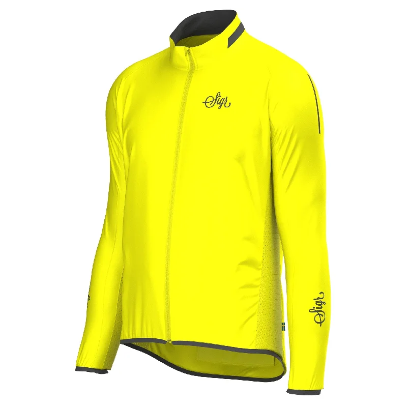 Relaxed Footwear Treriksröset Yellow Men's Cycling WInd/Pack Jacket for Men