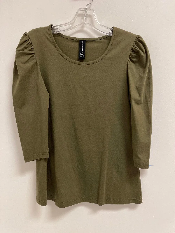 Urban Footwear Top Long Sleeve By Agnes & Dora In Green, Size: Xs