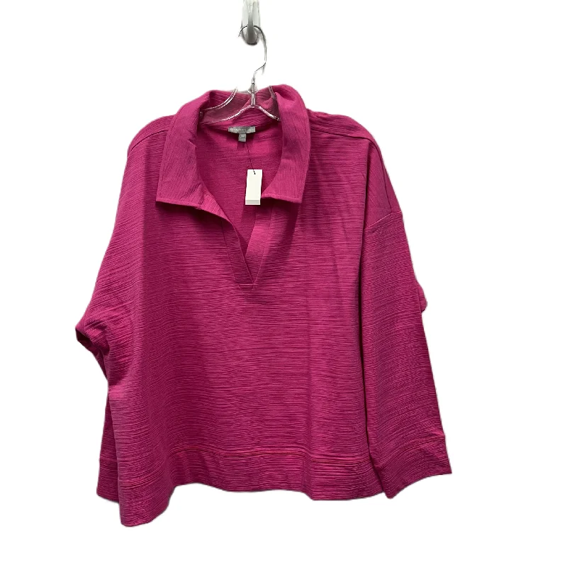 Simple Jackets Top Long Sleeve By Talbots In Pink, Size: 3x