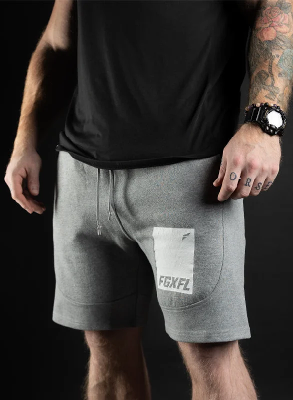 Simple Jackets KNOCKOUT SWEATSHORTS - GREY