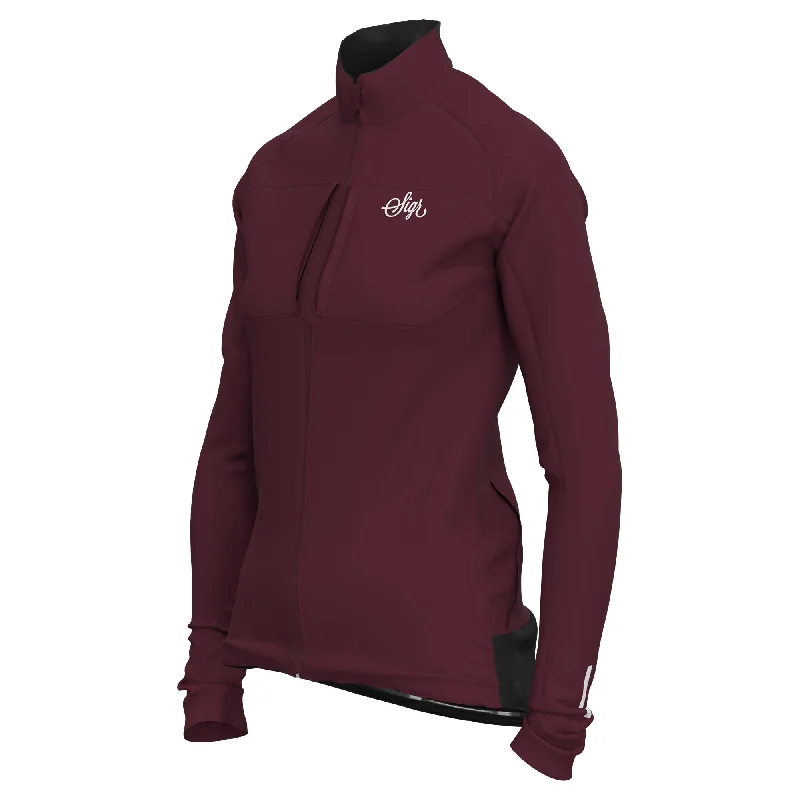 Sporty Bottoms Gotlandsleden Tour Women's Deep Red Merino Softshell Jacket