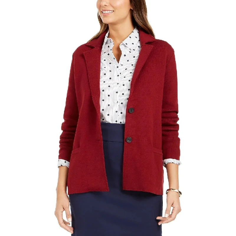 Urban Shirts Charter Club Women's Sweater Blazer Jacket Red Size Large