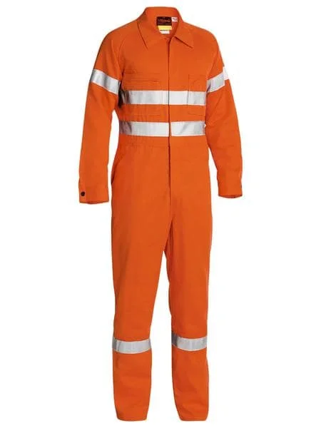 Practical Sweaters Bisley Fire Retardant Coverall 3M FR Reflective Tape - Orange (BC8001)