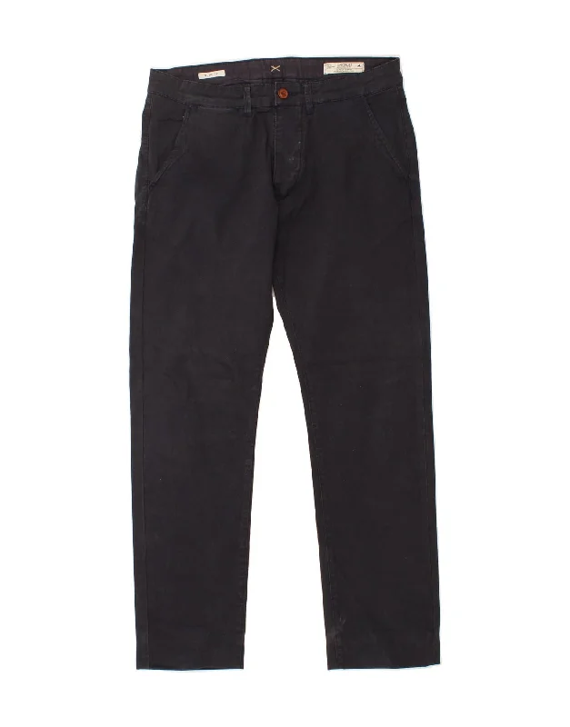 Simple Jeans JACK & JONES Mens Slim Fit Casual Trousers W34 L30 Navy Blue