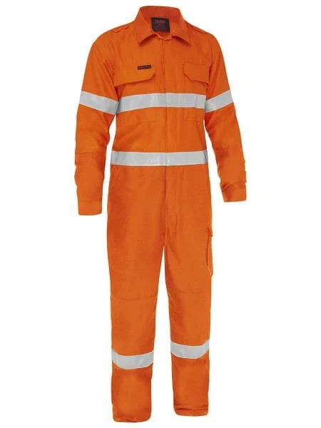 Warm Outerwear Bisley Apex 185 Taped Hi Vis FR Ripstop Vented Coverall (BC8478T)