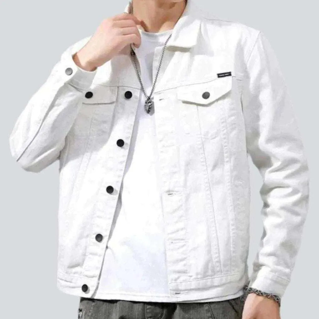 Trendy Pants Slim non-formal denim jacket for men