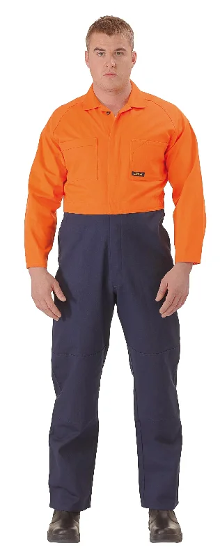 Versatile Shorts Bisley 2 Tone Hi Vis Coveralls Regular Weight - Orange/Navy (BC6357)