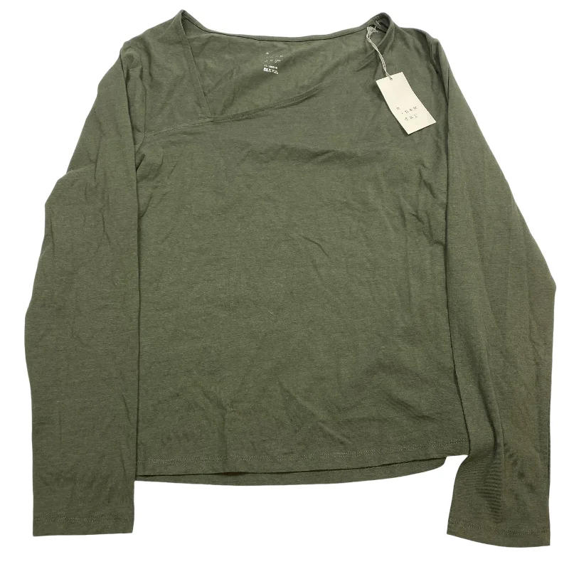 Cozy Hoodies Top Long Sleeve By A New Day In Green, Size: Xxl