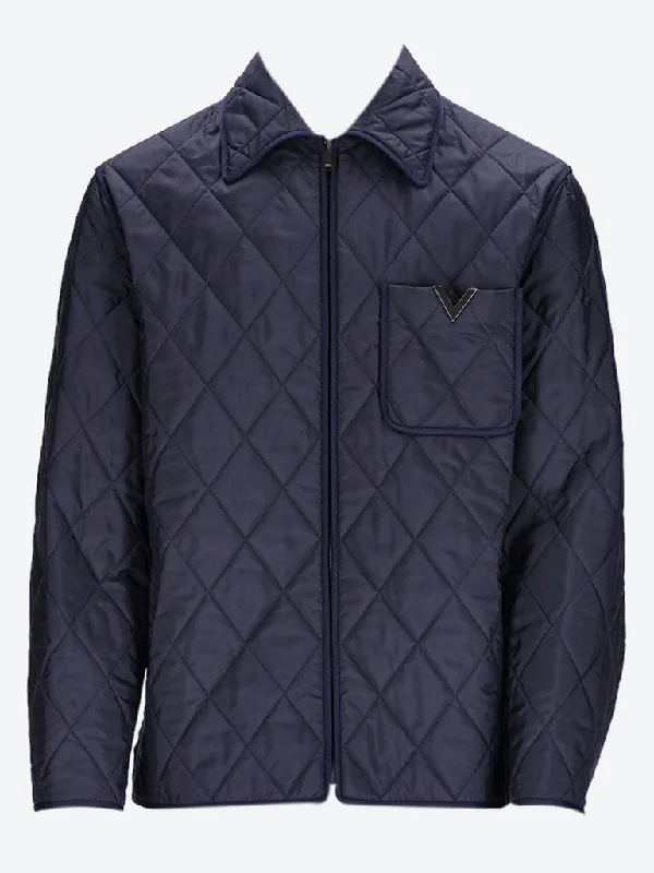 Sporty Looks V detail quilted jacket