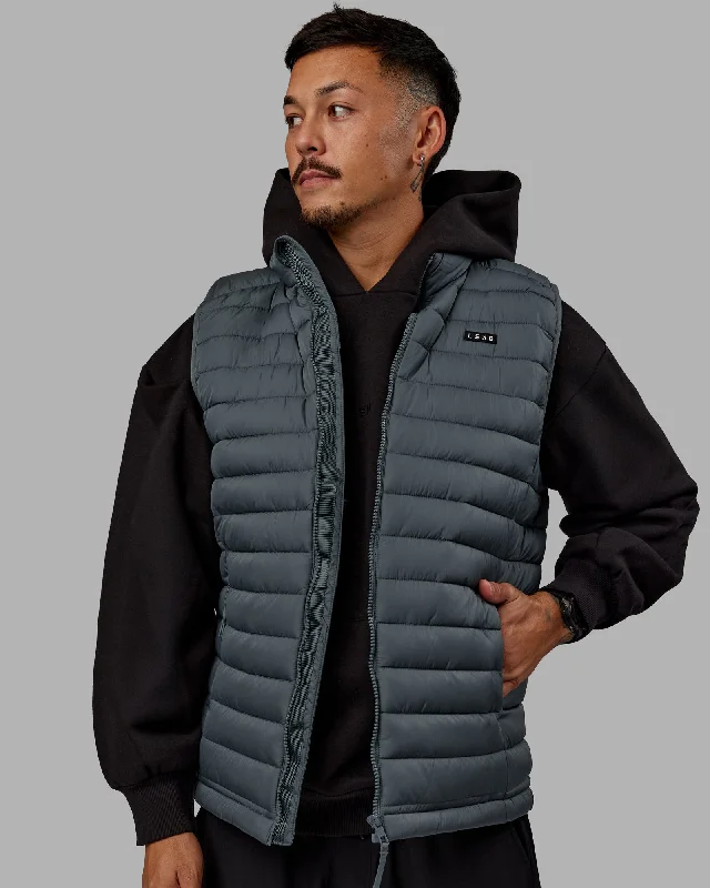 Sleek Hoodies All Day Puffer Vest - Storm