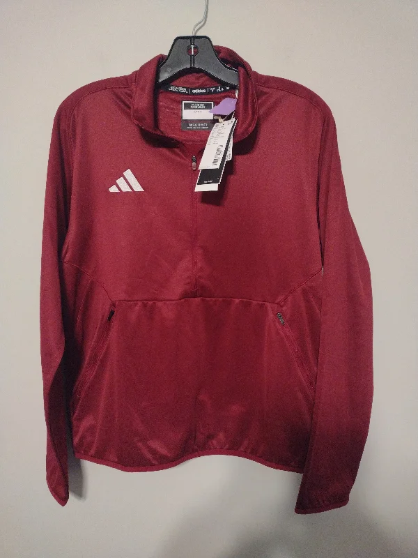 Smart Jackets Athletic Top Long Sleeve Collar By Adidas  Size: S