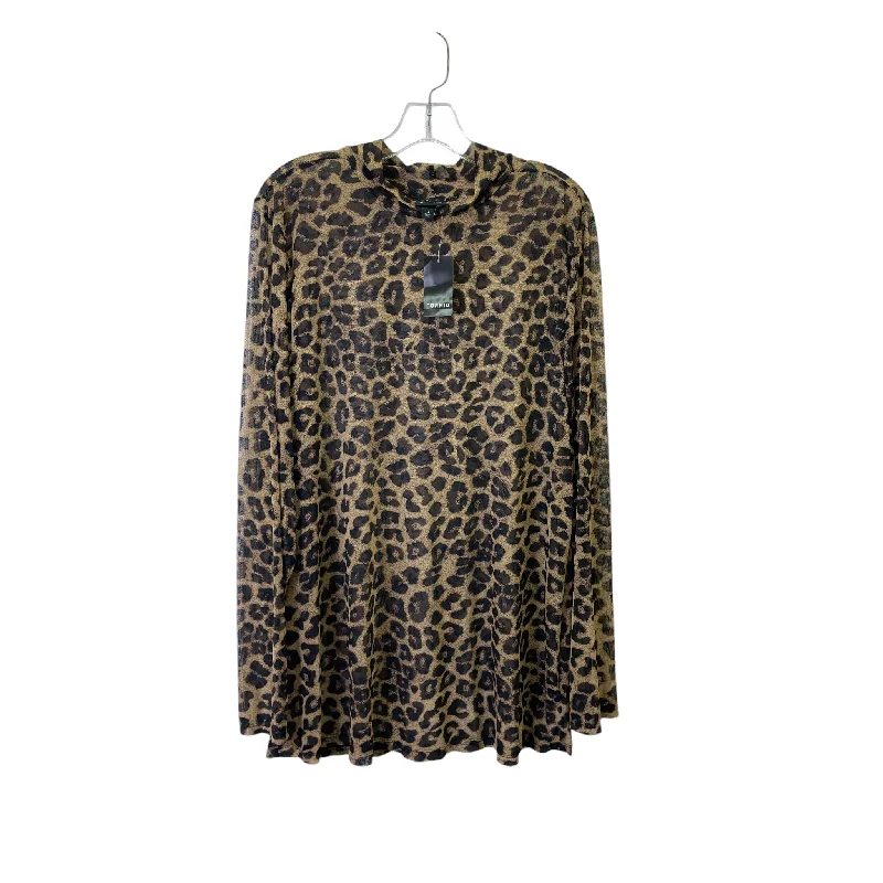 Active Tops Top Ls Basic By Torrid In Animal Print, Size:4X