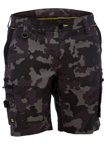 Trendy Jeans Bisley Flex & Move Stretch Canvas Camo Cargo Short - Charcoal Camo (BSHC1337-PCHA)