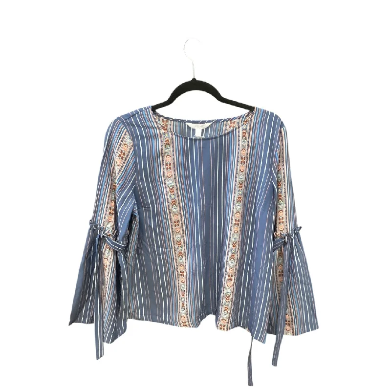 Active Tops Top Long Sleeve By Lc Lauren Conrad In Blue, Size: L