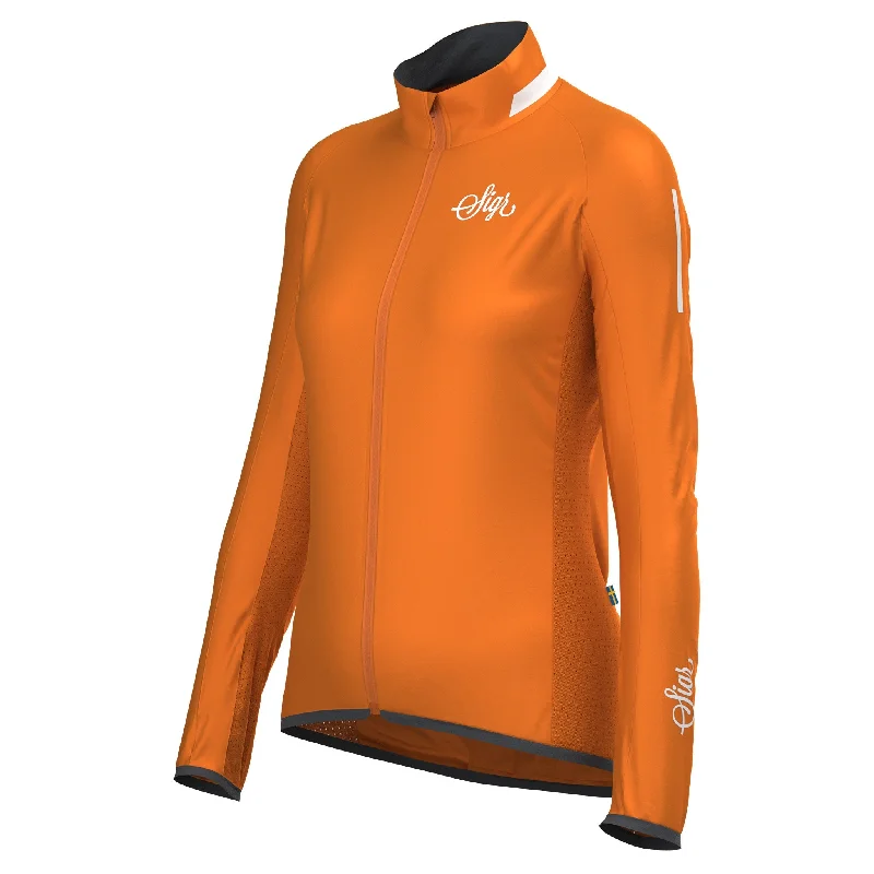 Everyday Jackets Treriksröset Orange Women's Cycling Wind/Pack Jacket