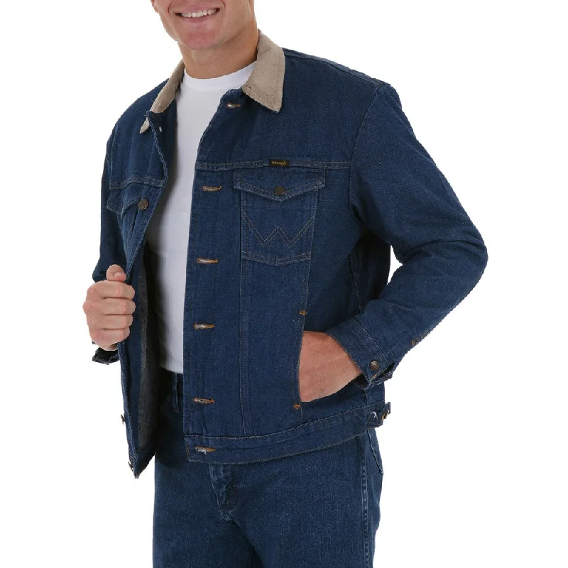 Casual Jackets Wrangler Mens Blanket-Lined Denim Jacket - 74260PW