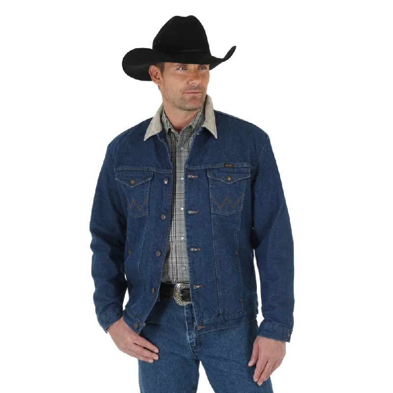 Active Tops Wrangler Mens Blanket Lined Denim Jacket - 74270PW