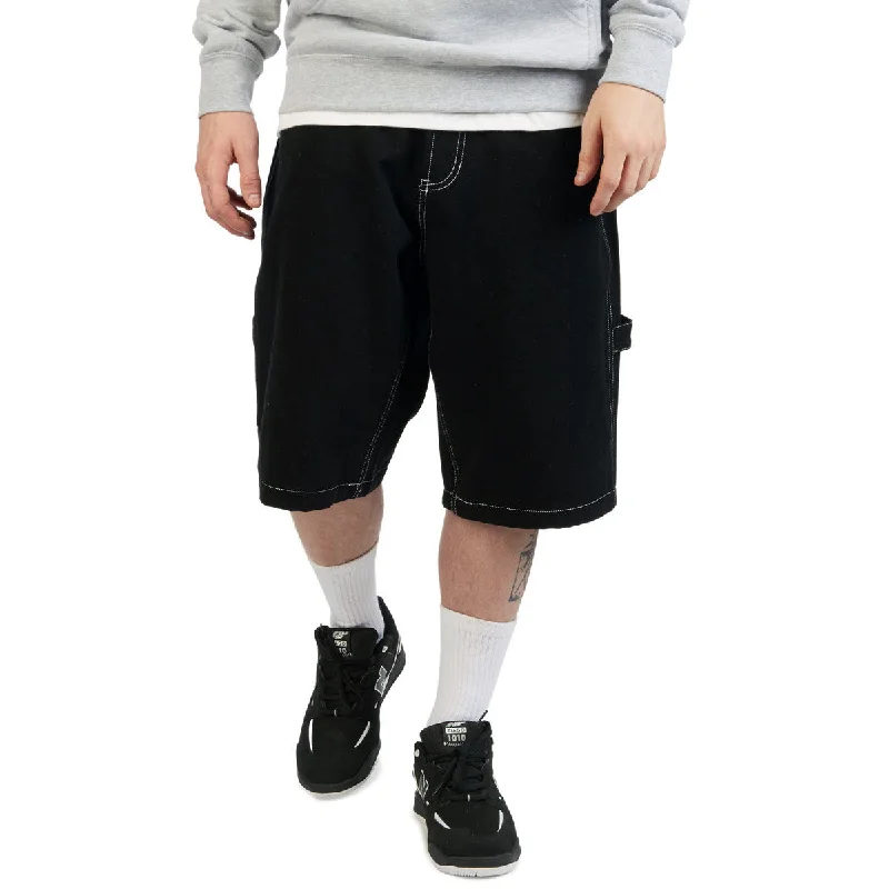 Relaxed Tops CCS Hammer Loop Canvas Shorts - Black/White