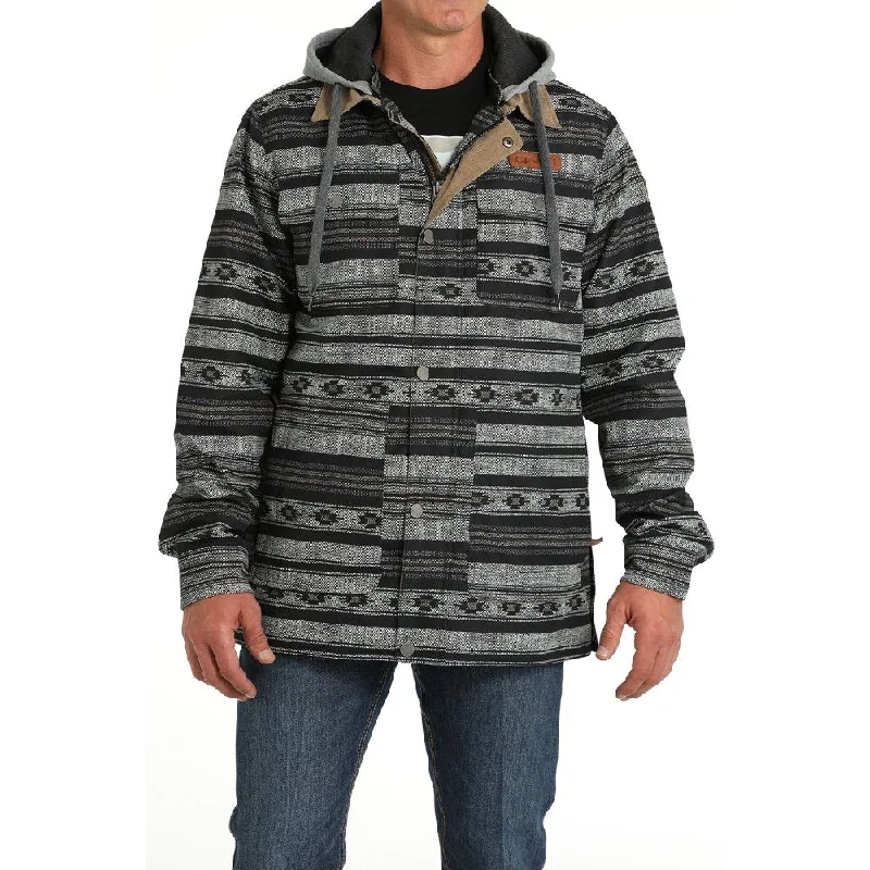 Comfort Jeans Cinch Mens Barn Black/Gray Jacket - MWJ1069002-MUL