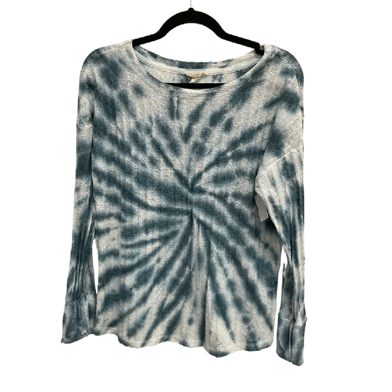 Warm Pants Top Long Sleeve By Cupio In Tie Dye Print, Size: M