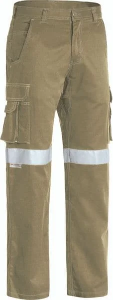 Warm Hoodies Bisley 3M Taped Cool Vented Lightweight Cargo Pant - Khaki (BPC6431T)