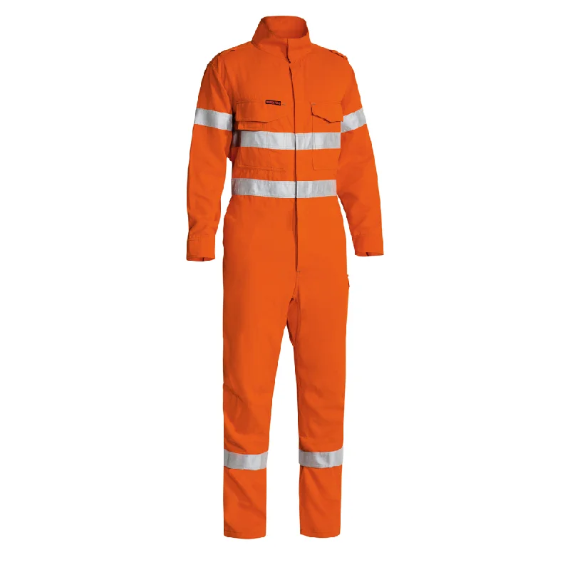 Modern Pants Bisley Taped Two Tone Hi Vis FR Lighweight Engineered Coverall-Orange (BC8185T)