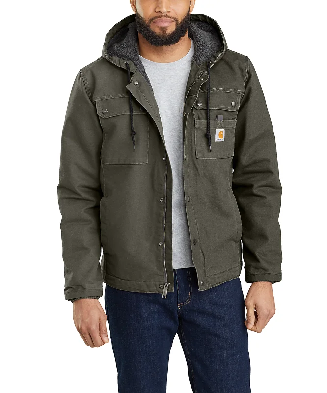 Stylish Hoodies Carhartt Washed Duck Bartlett Jacket - Moss