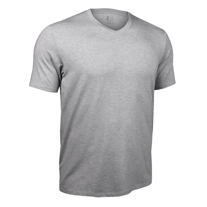 Urban Shirts 2UNDR Luxury V Neck Tee - GREY