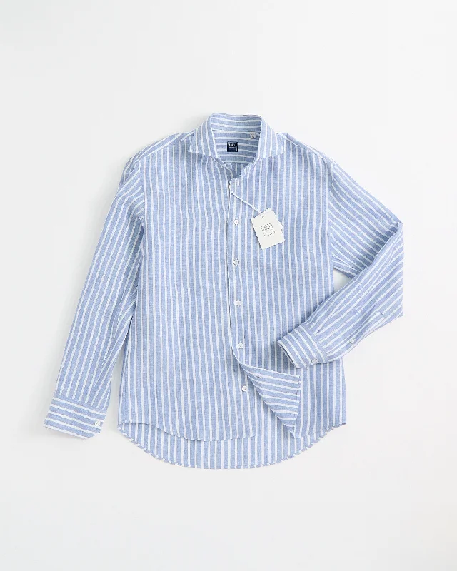 Simple Shirts Striped Linen Shirt