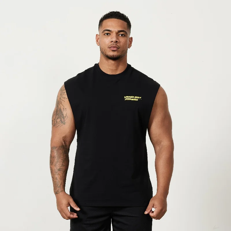 Practical Jeans Vanquish Speed Black Oversized Sleeveless T Shirt