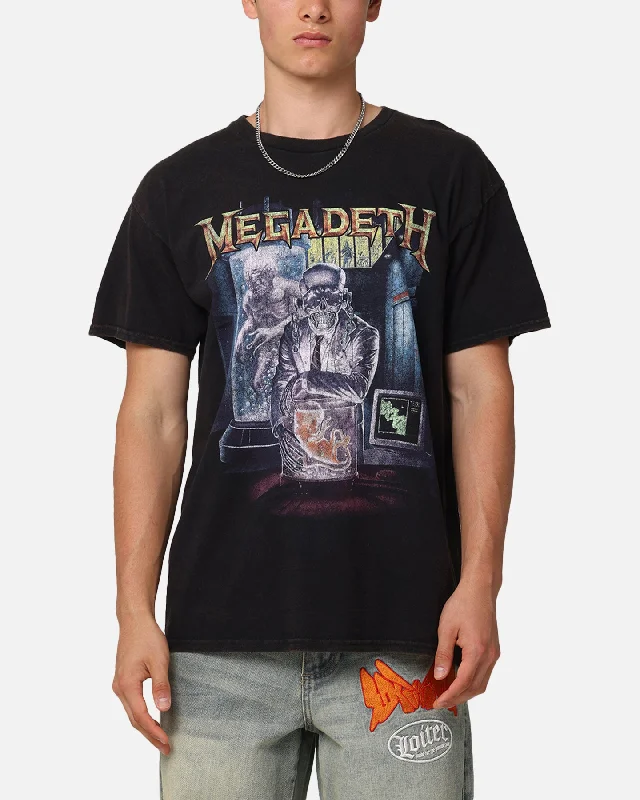 Stylish Casuals Megadeth Embryo Vintage T-Shirt Black Vintage