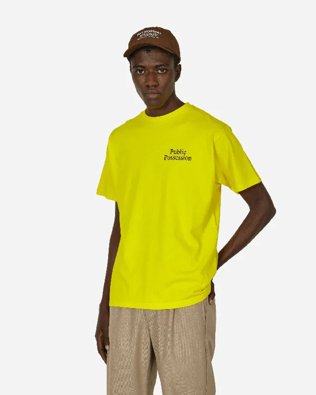 Trendy Footwear Tempel T-Shirt Yellow