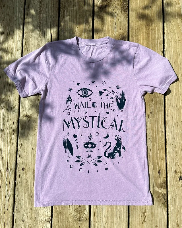 Comfortable Jeans Hail The Mystical -  Lavender Garment Dyed Unisex Tee